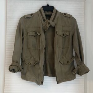 TROUVE olive military jacket